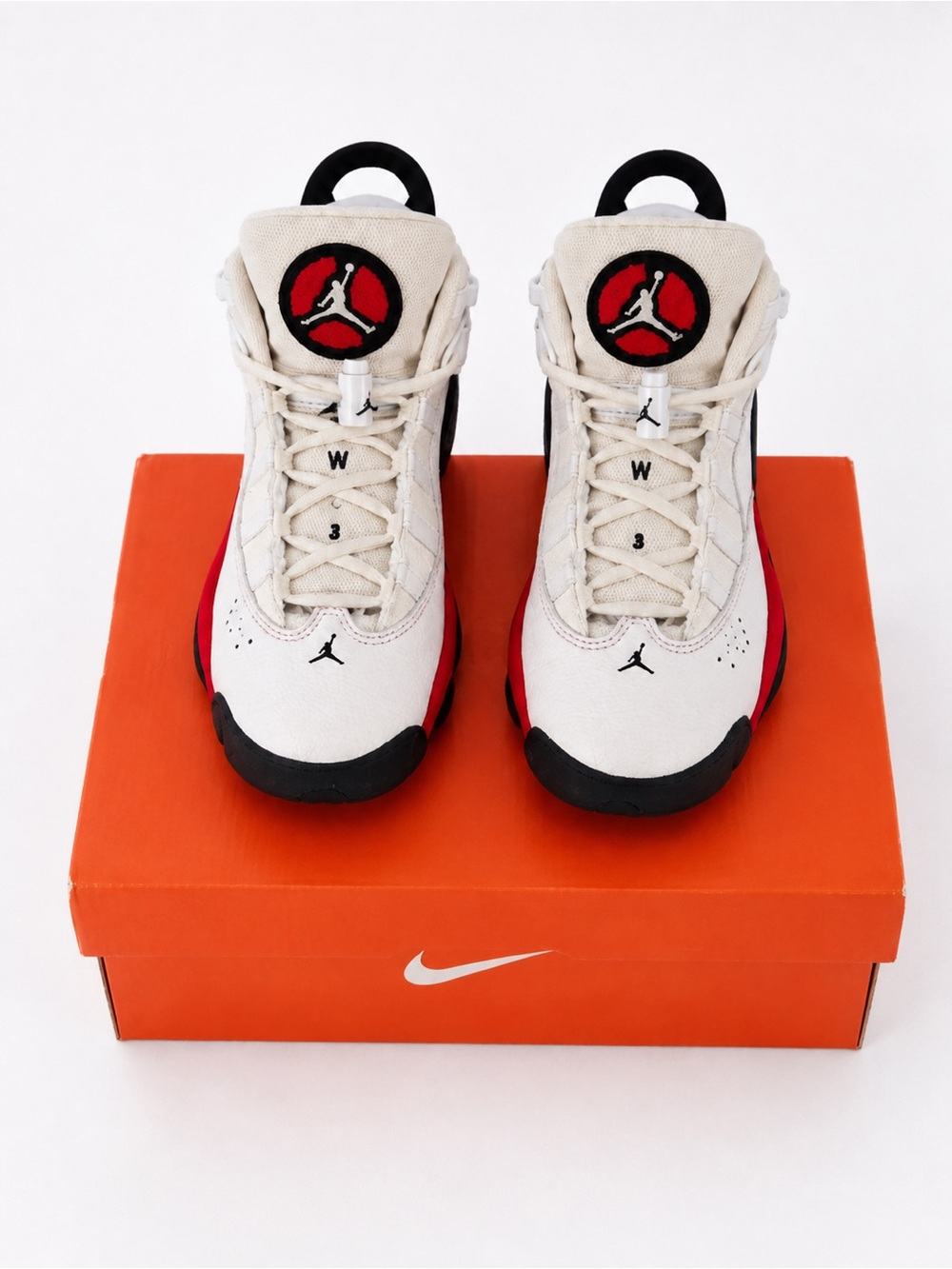 Nike Air Jordan Youth Sneakers – Size 4.5Y – White/Red/Black